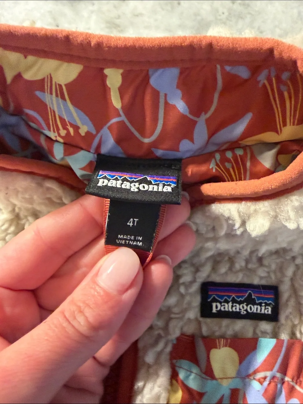 Patagonia fleece coat 4T